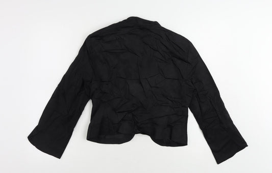 bonprix Womens Black Jacket Blazer Size 16 - Open