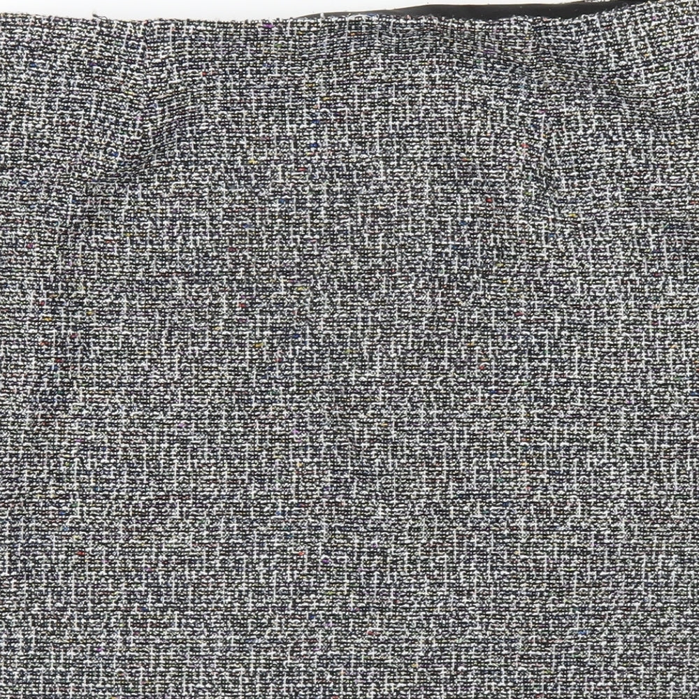 Marks and Spencer Womens Grey Polyester Straight & Pencil Skirt Size 14
