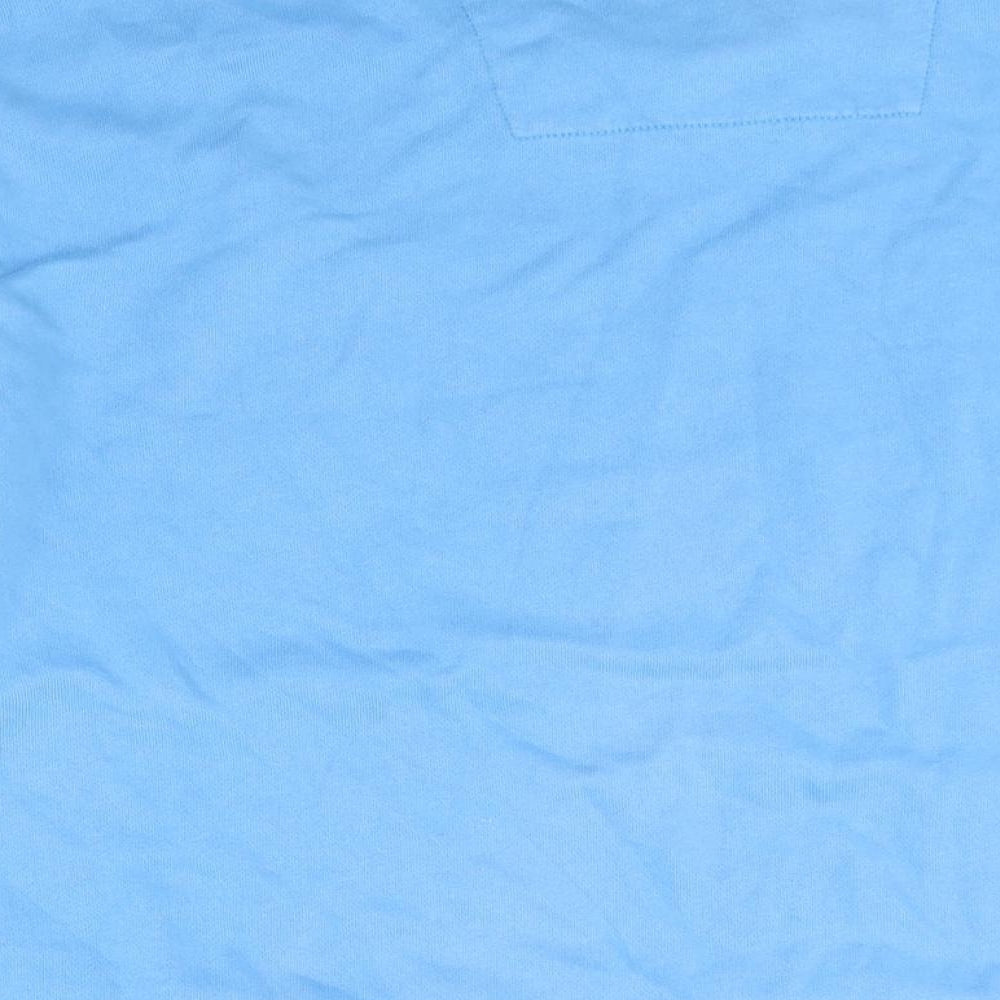 Crew Clothing Mens Blue Cotton Pullover Sweatshirt Size 2XL - Logo