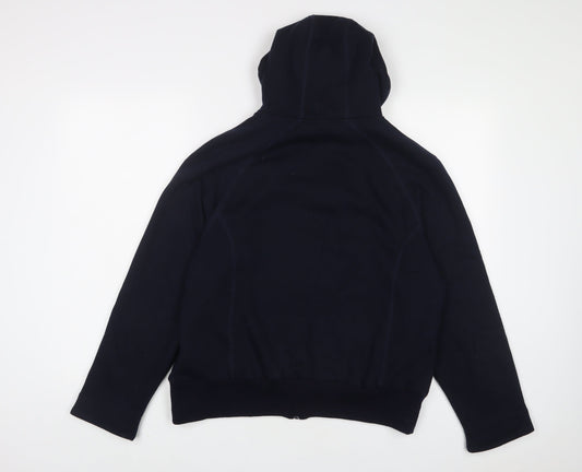 Roman Womens Blue Cotton Full Zip Hoodie Size M Zip
