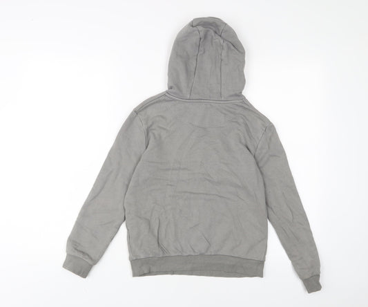 Marks and Spencer Boys Grey Cotton Pullover Hoodie Size 9-10 Years Pullover - Game Over