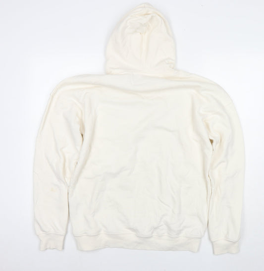H&M Boys White Cotton Pullover Hoodie Size 14-15 Years Pullover - Stranger Things Icons