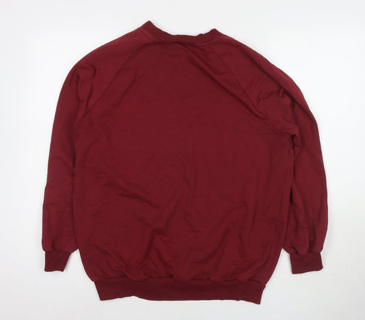 Womens UK 16 Regular JD Williams Red Pullover Sweatshirt