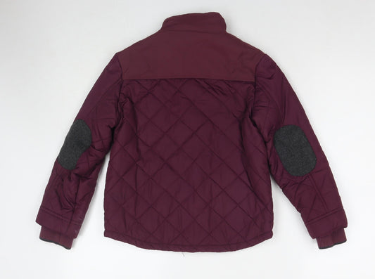 Baker Boys Red Quilted Jacket Size 9 Years Zip