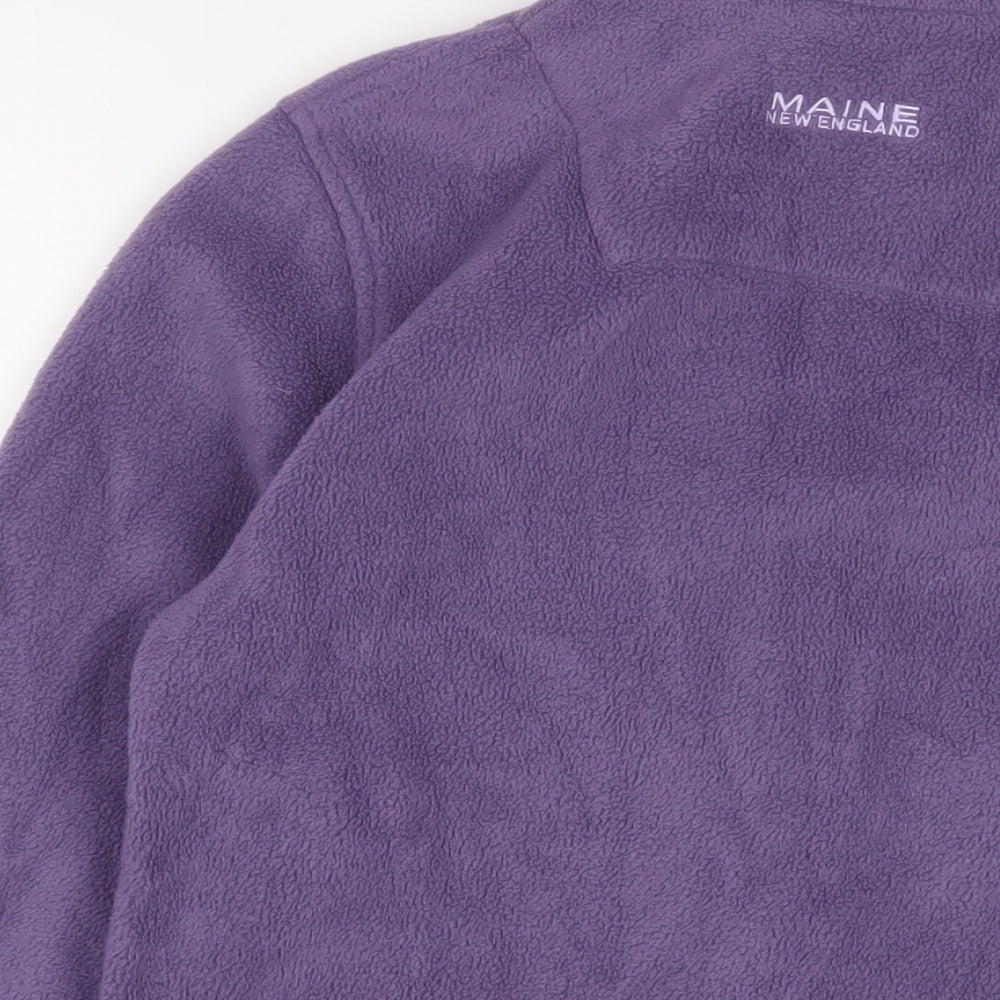 Maine Womens Purple Jacket Size 12 Zip - Zip Pockets