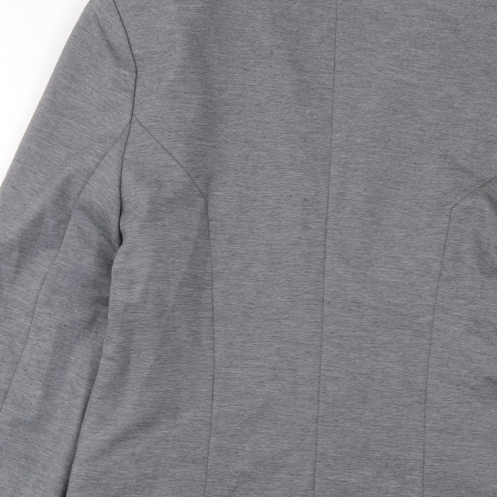Oasis Womens Grey Jacket Blazer Size 6 - Open