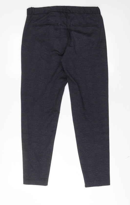 celio* Womens Blue Polyester Trousers Size S L30 in Regular Hook & Eye