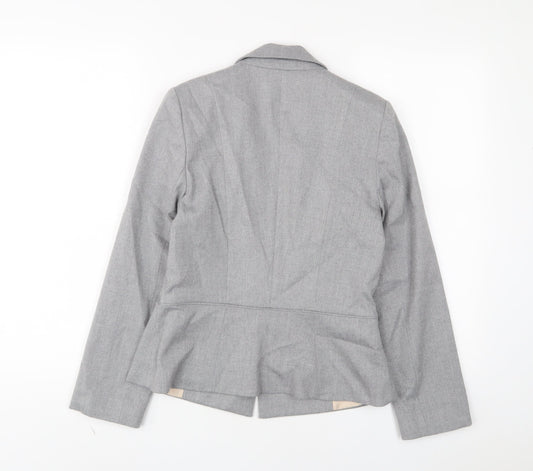 Oasis Womens Grey Jacket Blazer Size 8 Button