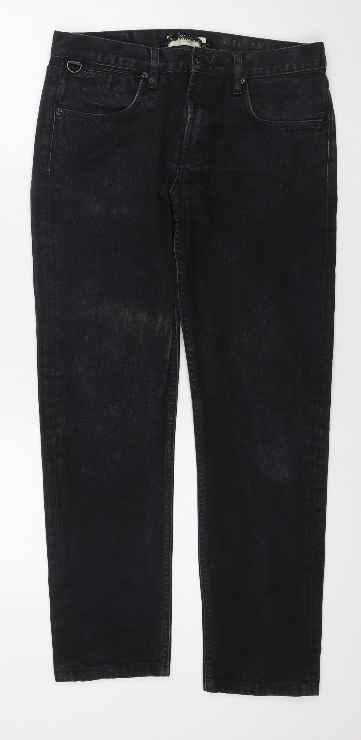Burberry Womens Black Cotton Skinny Jeans Size 30 in L32 in Regular Zip