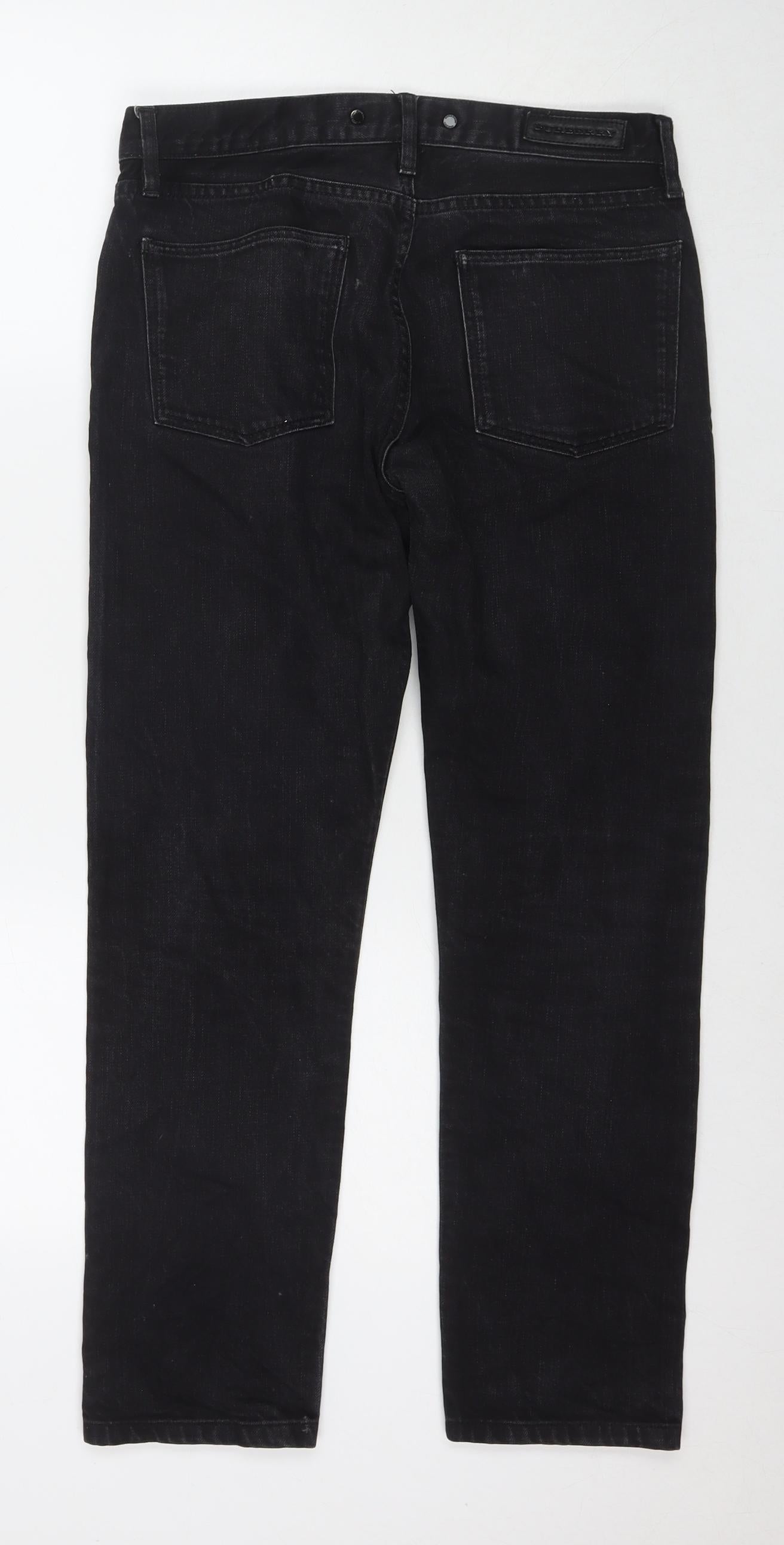 Burberry Womens Black Cotton Skinny Jeans Size 30 in L32 in Regular Zip