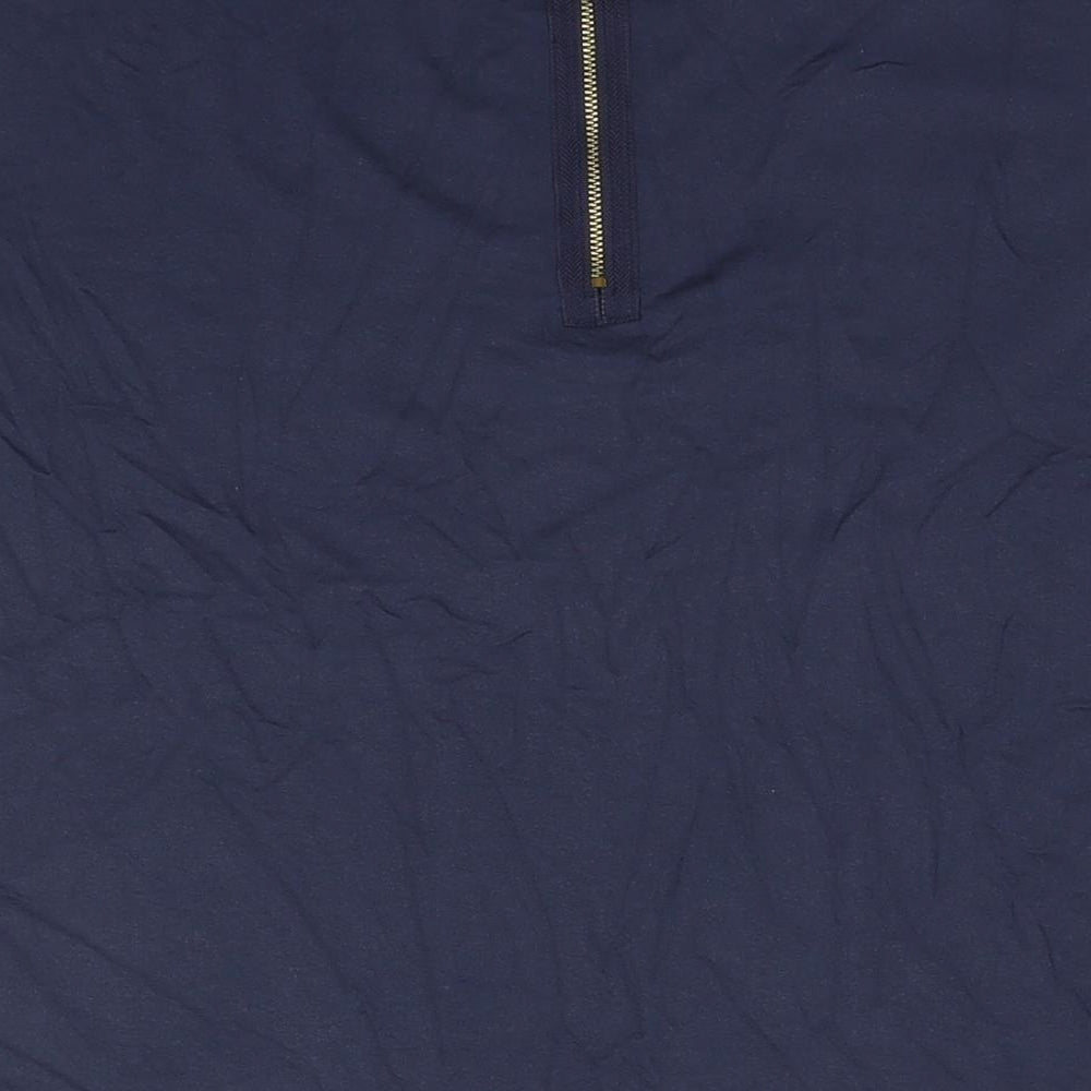 Marks and Spencer Womens Blue Viscose Basic T-Shirt Size 12 Round Neck