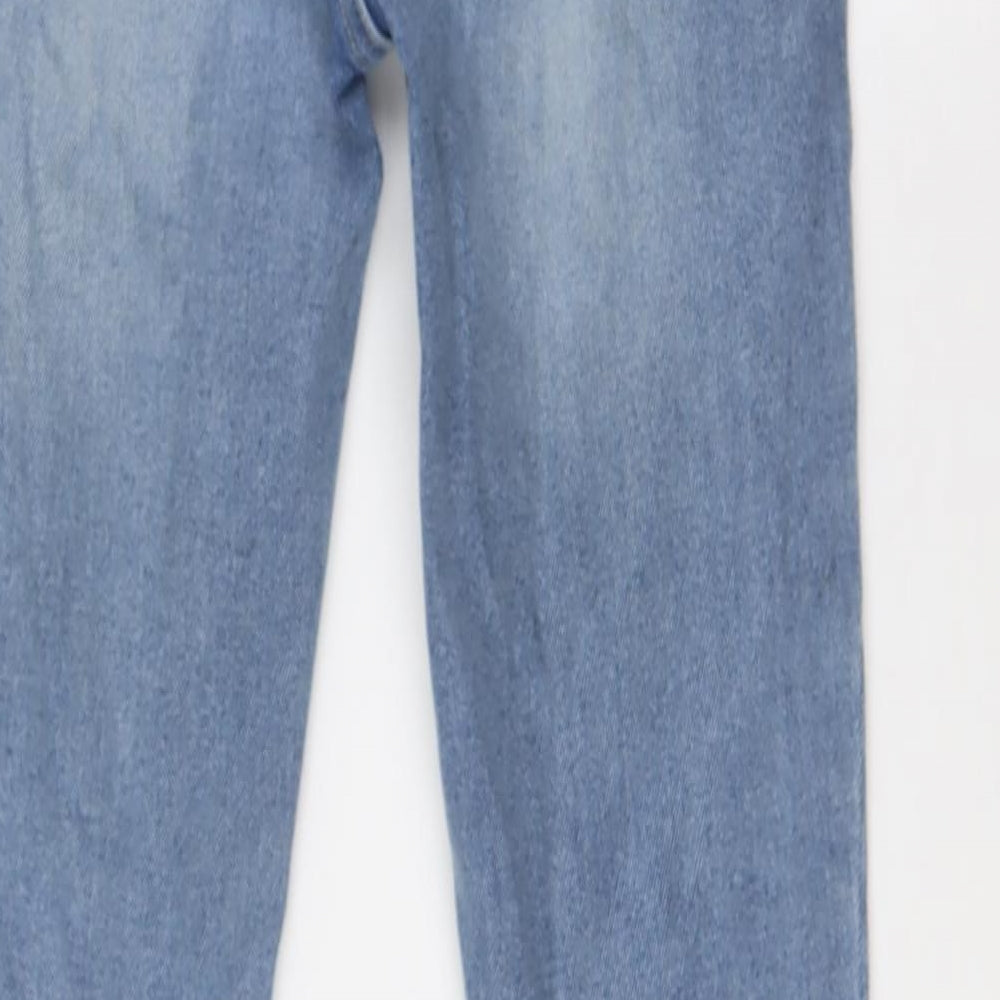 Jack Wills Womens Blue Cotton Skinny Jeans Size 26 in L29 in Slim Button - High Waist