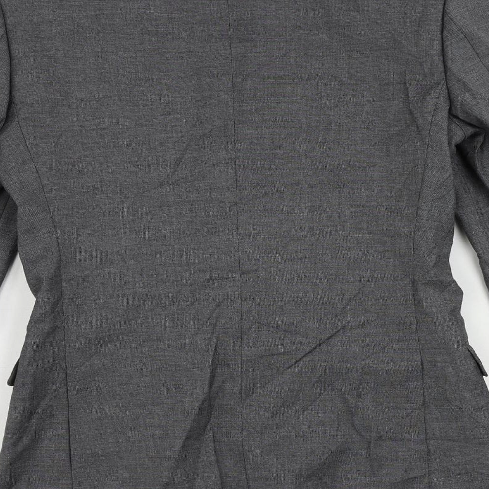 Marks and Spencer Mens Grey Polyester Jacket Suit Jacket Size 34 Regular