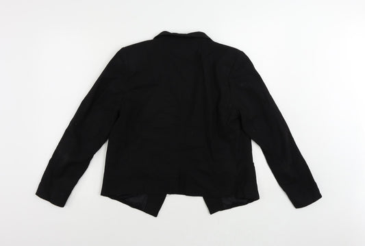 H&M Womens Black Jacket Blazer Size 12 - Open