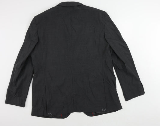 Marks and Spencer Mens Grey Wool Jacket Suit Jacket Size 48 Regular