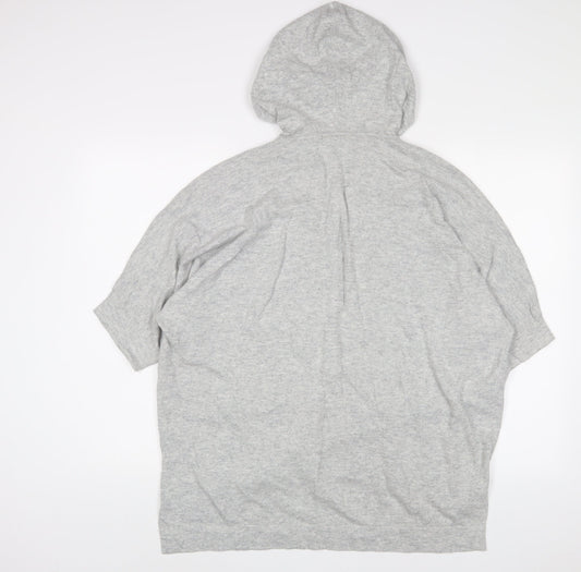 Monsoon Womens Grey Acrylic Pullover Hoodie Size S Pullover