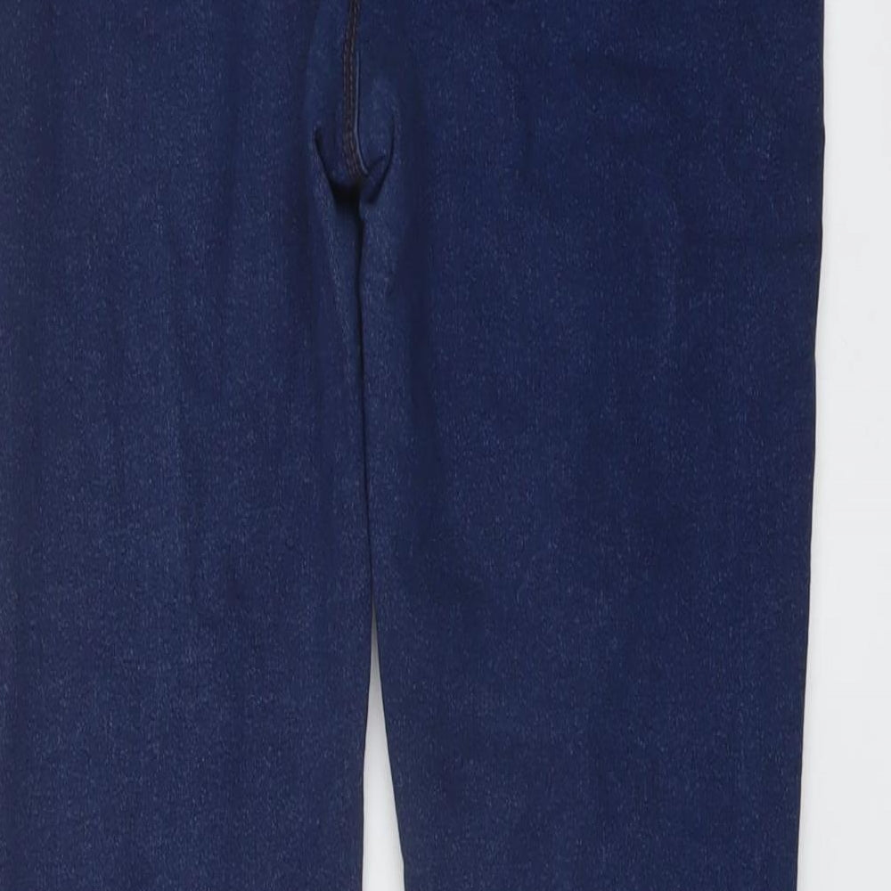 Brand and care label for Denim & Co. women’s blue cotton jegging jeans, size UK 14, 31-inch leg regular