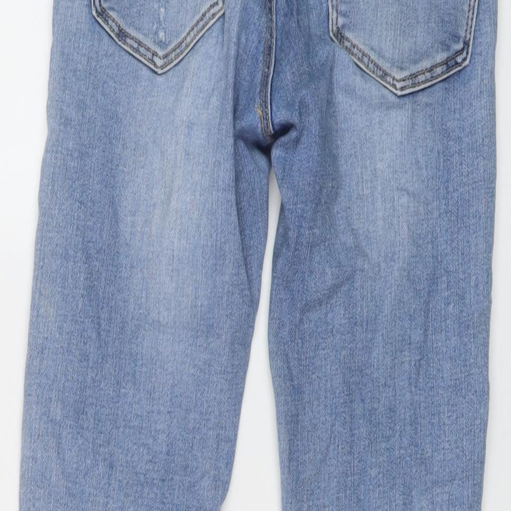 Stradivarius Womens Blue Cotton Skinny Jeans Size 6 L27 in Regular Button