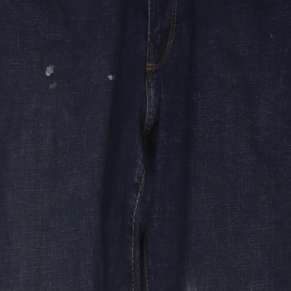 Gap Mens Blue Cotton Straight Jeans Size 36 in L34 in Regular Button