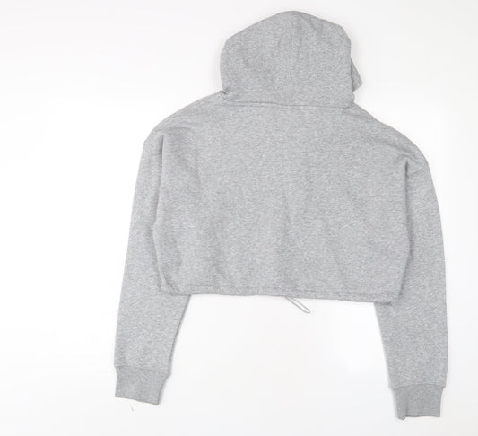 USA Pro Womens Grey Cotton Pullover Hoodie Size 10 Pullover