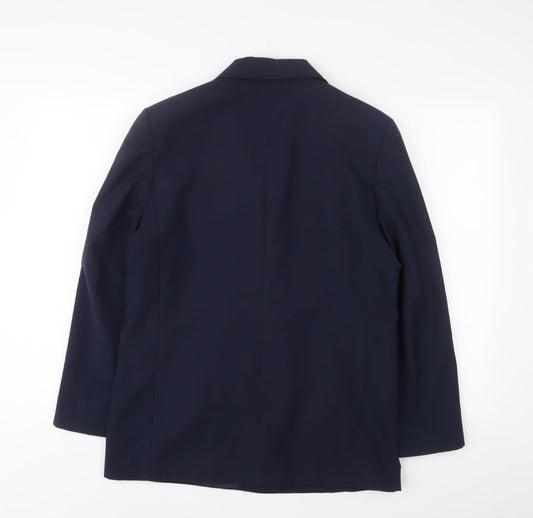 Imagination Womens Blue Jacket Blazer Size 12 Button