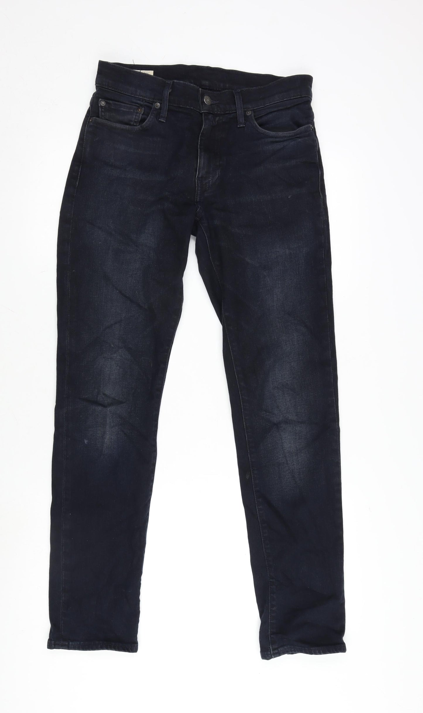 Levi's Mens Blue Cotton Straight Jeans Size 32 in L31 in Regular Zip