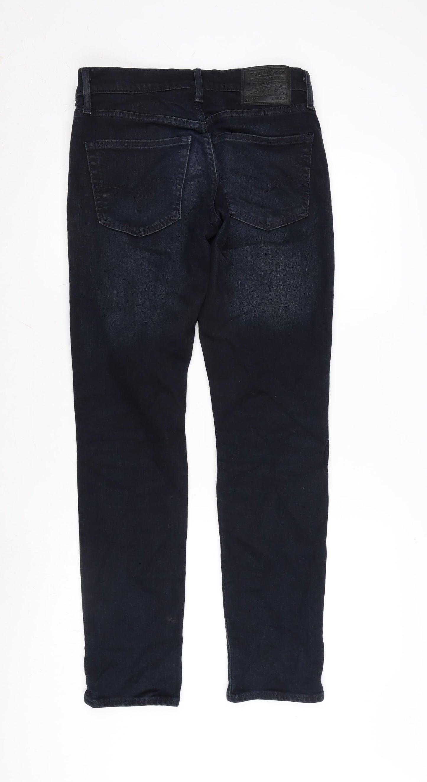 Levi's Mens Blue Cotton Straight Jeans Size 32 in L31 in Regular Zip