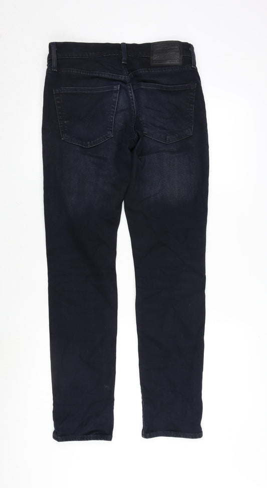 Levi's Mens Blue Cotton Straight Jeans Size 32 in L31 in Regular Zip