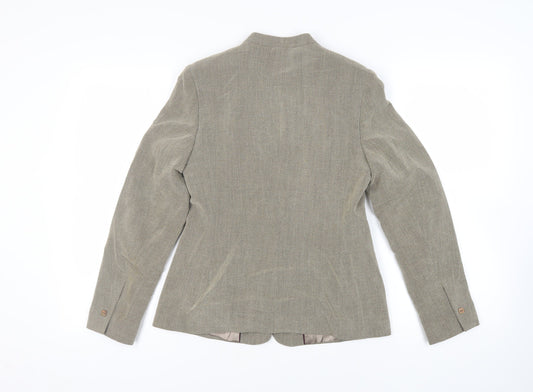 Autonomy Womens Green Jacket Blazer Size 10 Button