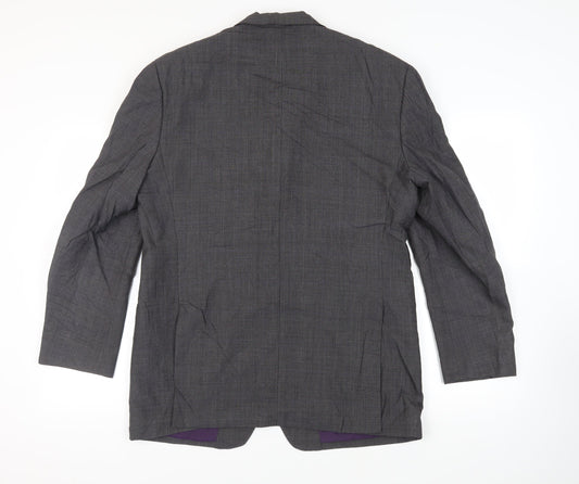 Marks and Spencer Mens Grey Wool Jacket Suit Jacket Size 42 Regular