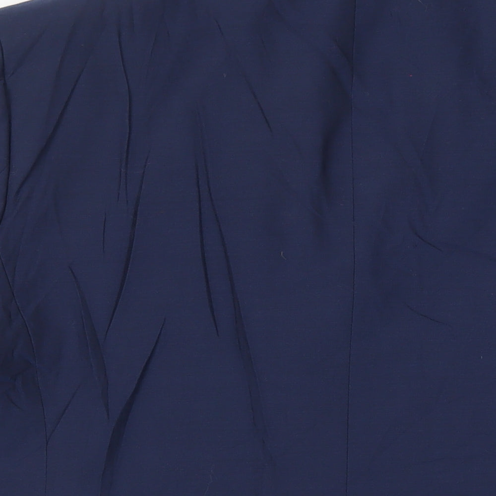 Marks and Spencer Mens Blue Wool Jacket Suit Jacket Size 46 Regular