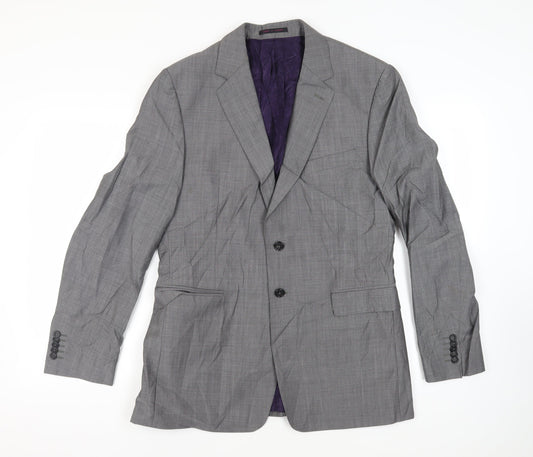 Duchamp Mens Grey Wool Jacket Suit Jacket Size 42 Regular