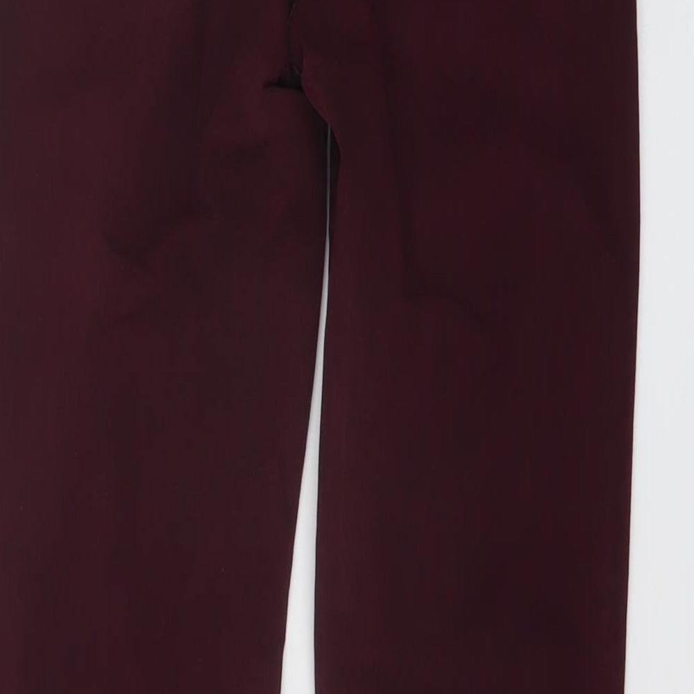 Marks and Spencer Womens Purple Cotton Skinny Jeans Size 8 L28 in Regular Button
