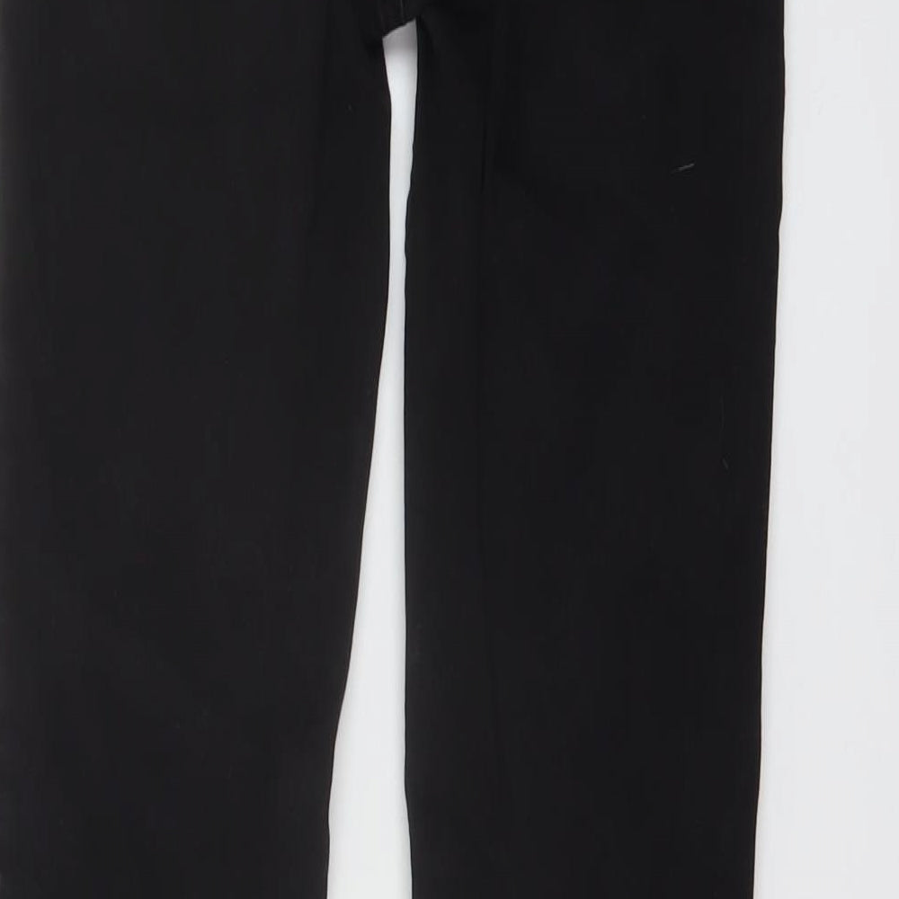 American Eagle Outfitters Womens Black Cotton Skinny Jeans Size 6 L29 in Regular Button