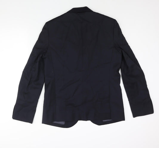 Joe Fresh Mens Blue Wool Jacket Suit Jacket Size 42 Regular