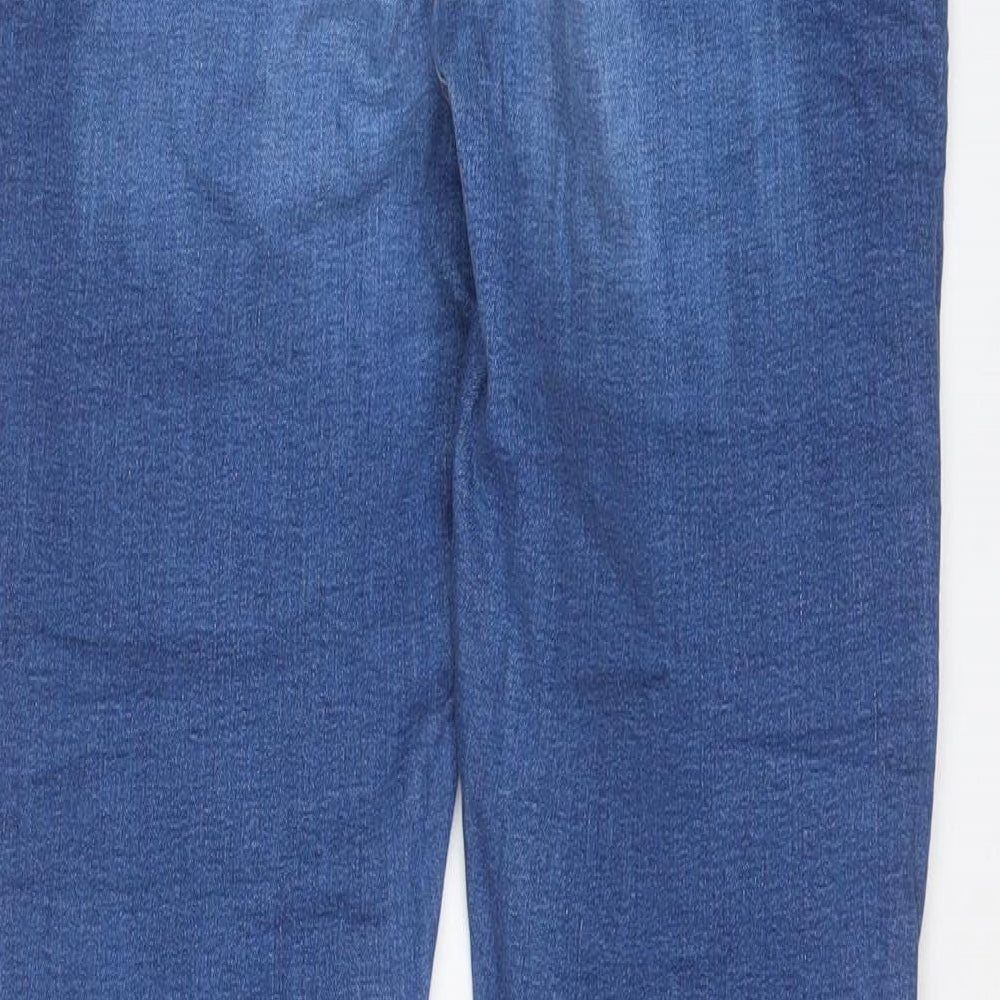 Dorothy Perkins Womens Blue Cotton Skinny Jeans Size 8 L31 in Regular Zip