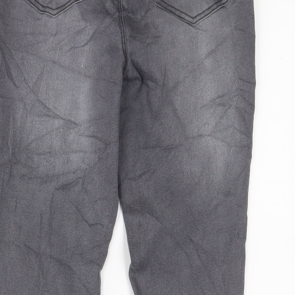 Papaya Womens Grey Cotton Jegging Jeans Size 6 L25 in Regular