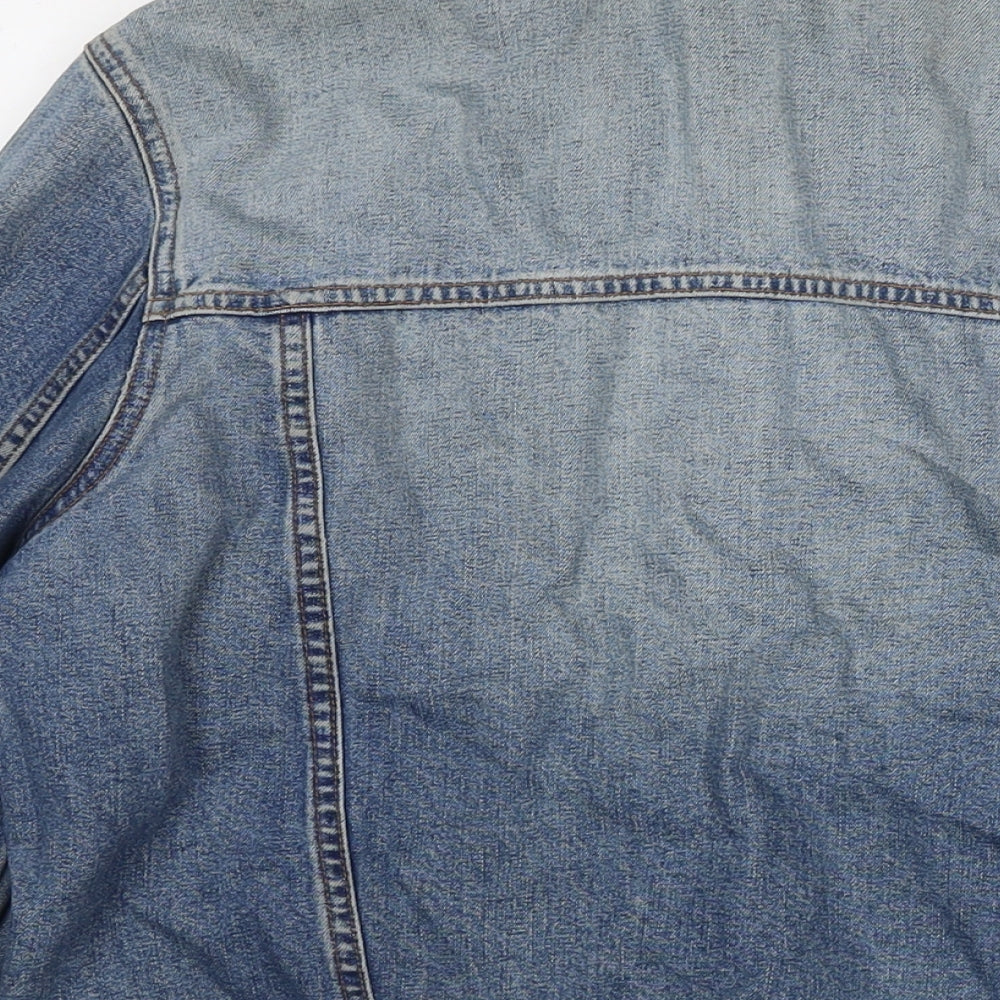 Marks and Spencer Womens Blue Jacket Size 18 Button