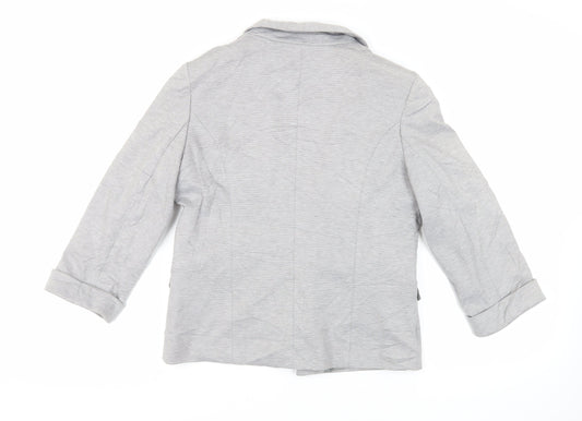 Miss Selfridge Womens Grey Jacket Blazer Size 14 - Open