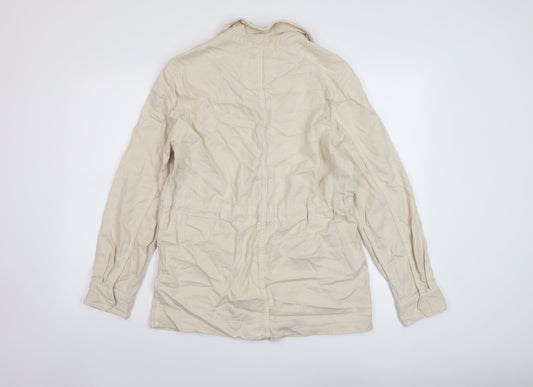 Marks and Spencer Womens Beige Jacket Size 10 Snap