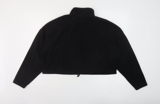 FACTORIE Womens Black Polyester Pullover Sweatshirt Size S Zip