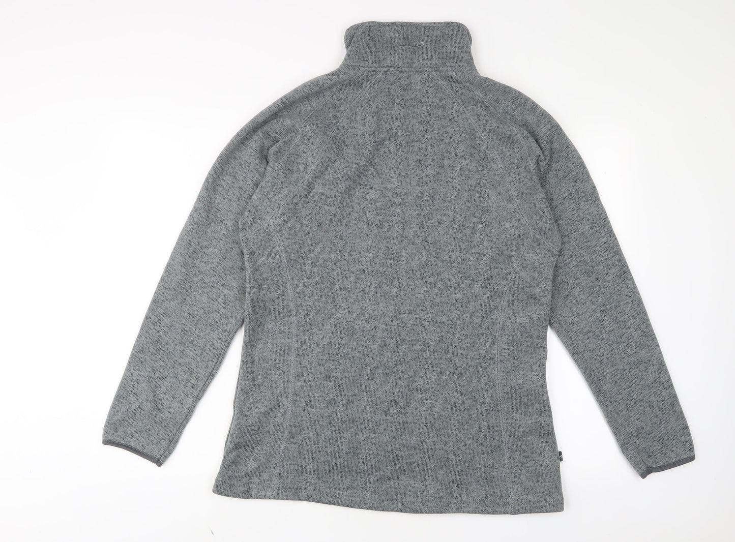 Mountain Life Womens Grey Polyester Pullover Sweatshirt Size 16 Zip