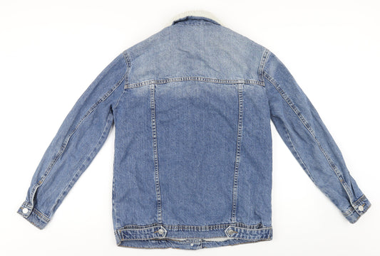 Stradivarius Womens Blue Jacket Size S Button