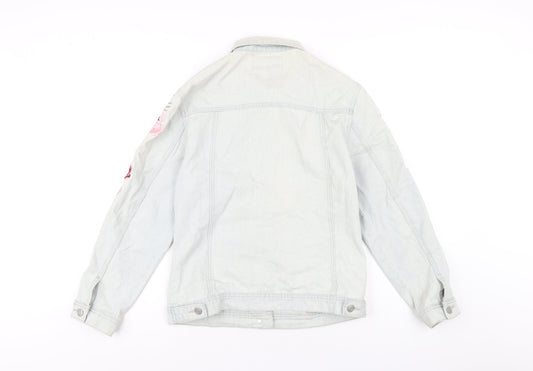 Colloseum Womens Blue Jacket Size L Button