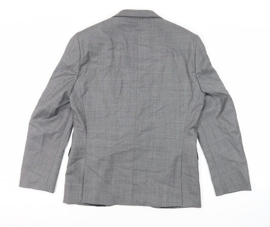 NEXT Mens Grey Wool Jacket Suit Jacket Size 40 Regular