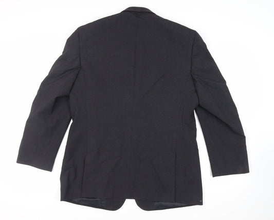 James Barry Mens Grey Polyester Jacket Suit Jacket Size 44 Regular