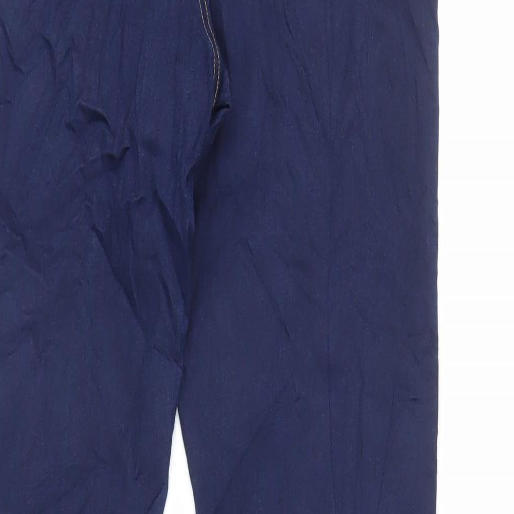 Marks and Spencer Womens Blue Cotton Jegging Jeans Size 12 L27 in Regular - Elasticated Waist