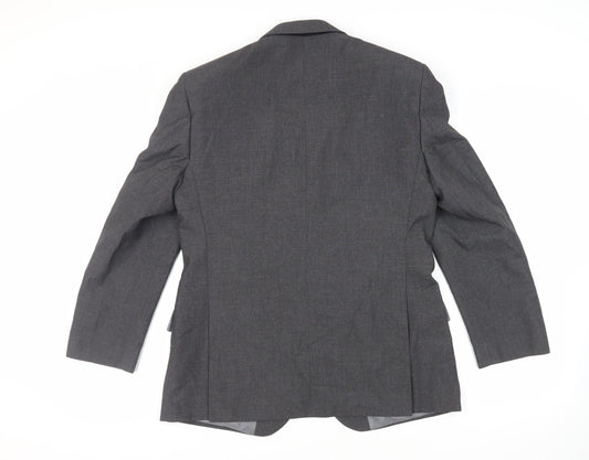 Marks and Spencer Mens Grey Polyester Jacket Suit Jacket Size 40 Regular