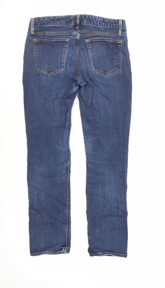 Gap Womens Blue Cotton Skinny Jeans Size 28 in L28 in Regular Zip