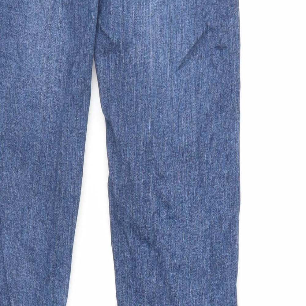 Crew Clothing Womens Blue Cotton Skinny Jeans Size 27 in L30 in Regular Zip